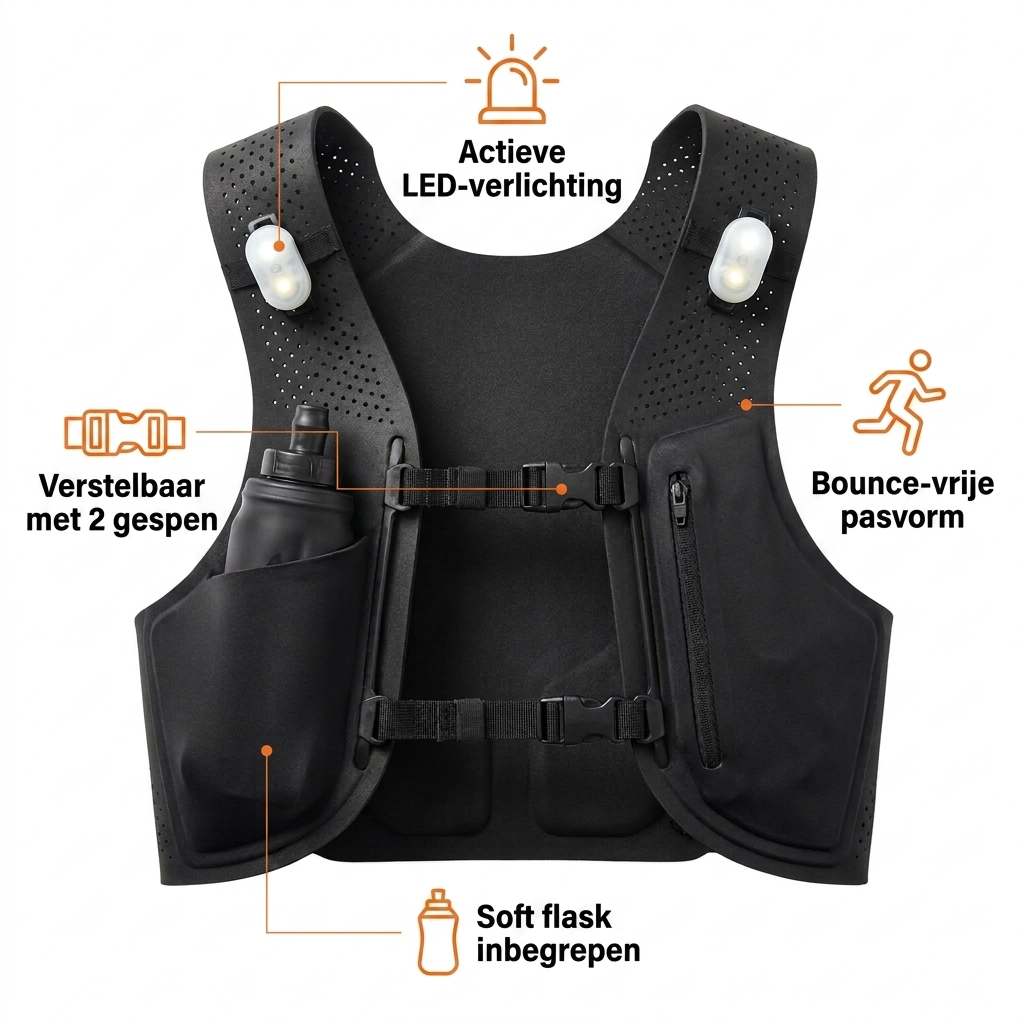 Glowdash hardloopvest voordelen overzicht