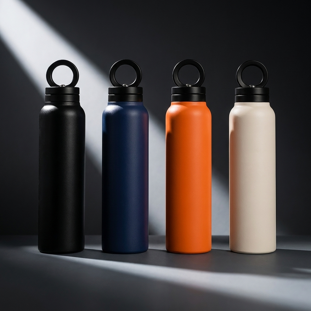MAGFLOW in 4 kleuren: matzwart, marineblauw, oranje, crème