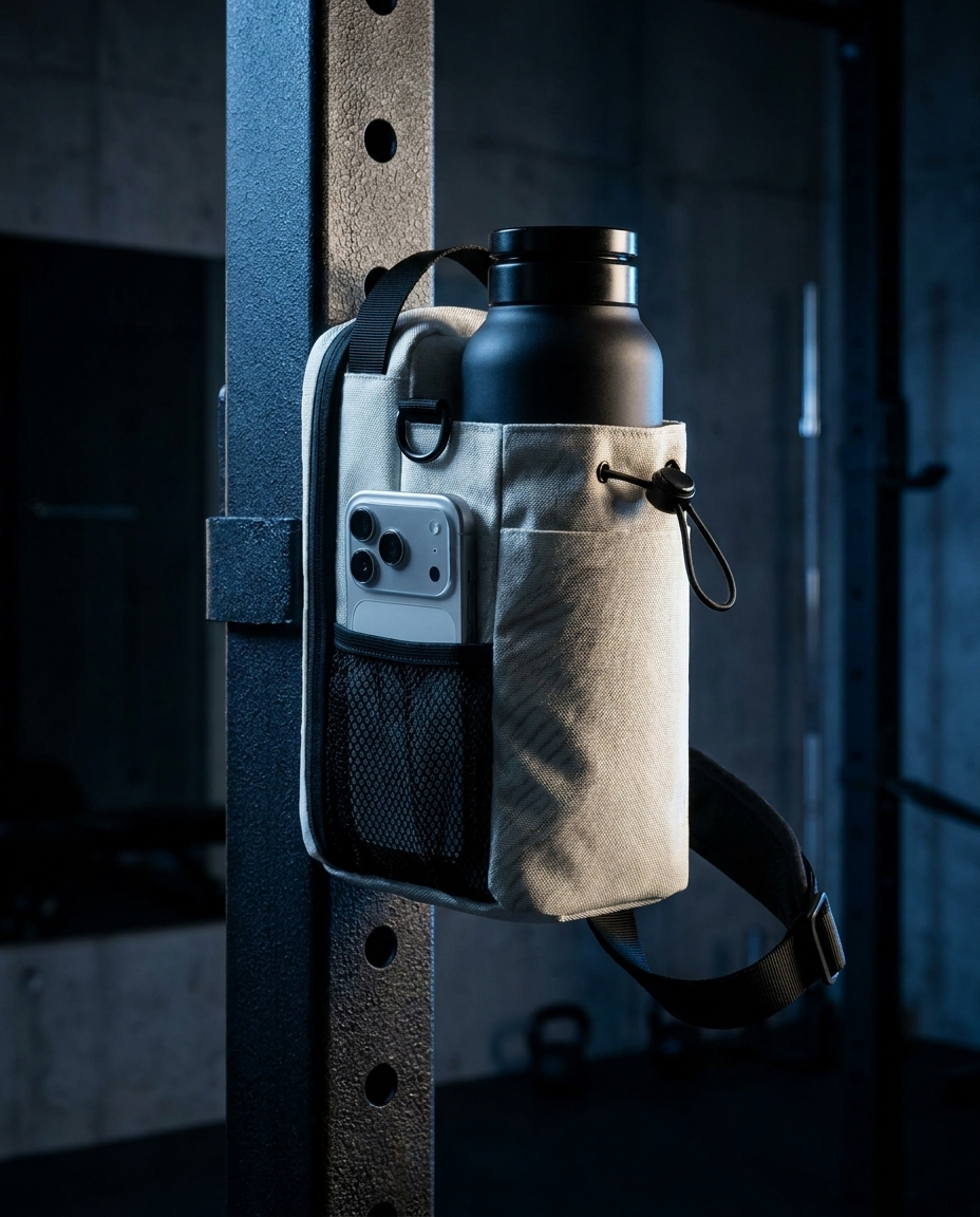 MagGrip Sport Organizer Tas premium hero op fitnessrek