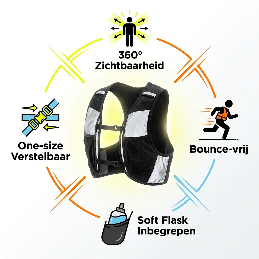 USP overzicht Glowdash hardloopvest