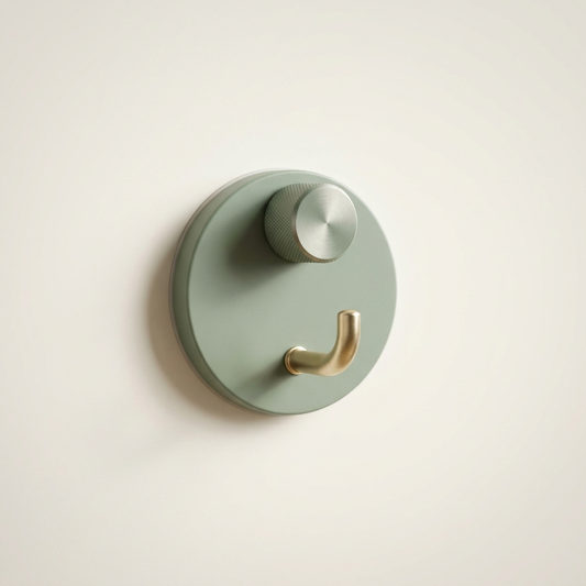 Muraro no-drill wandhaak sage-groen twist-lock hero
