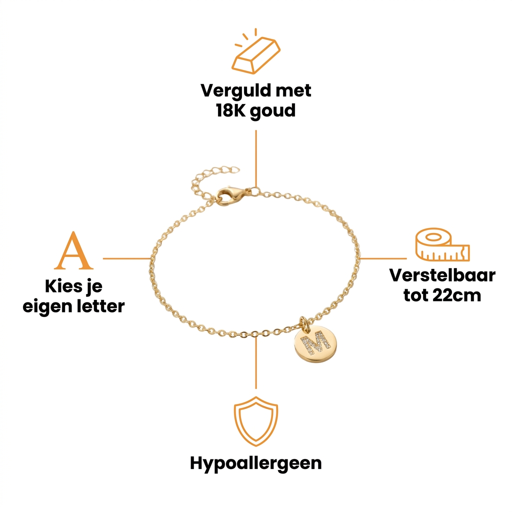 Naamarmband Verguld voordelen overzicht