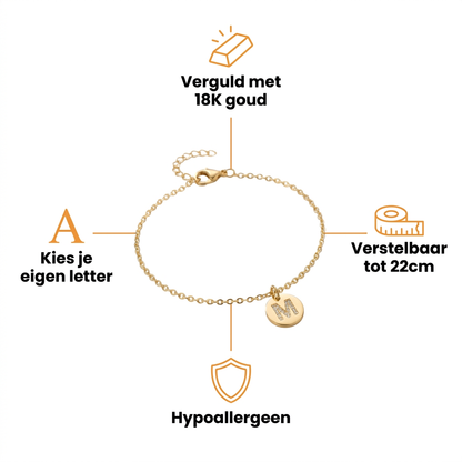 Naamarmband Verguld voordelen overzicht