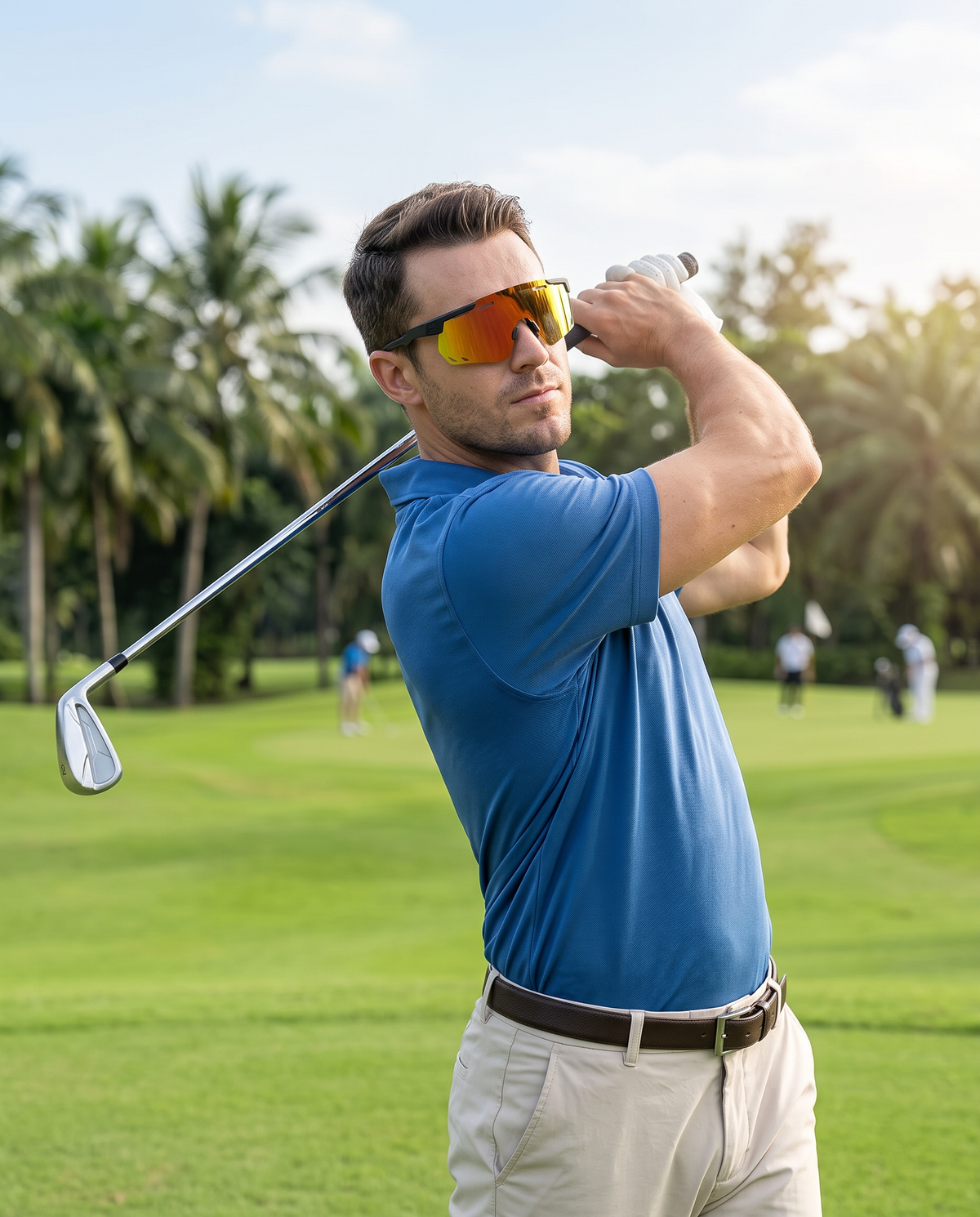SOLSTRIDE sportbril tijdens het golfen